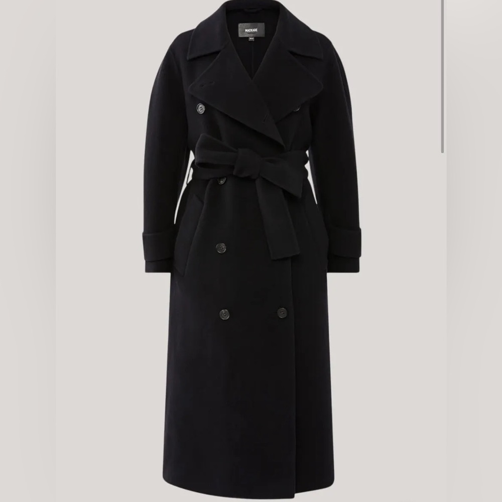 MACKAGE THEA BLACK S - BRAND NEW LADIES WOOL COAT